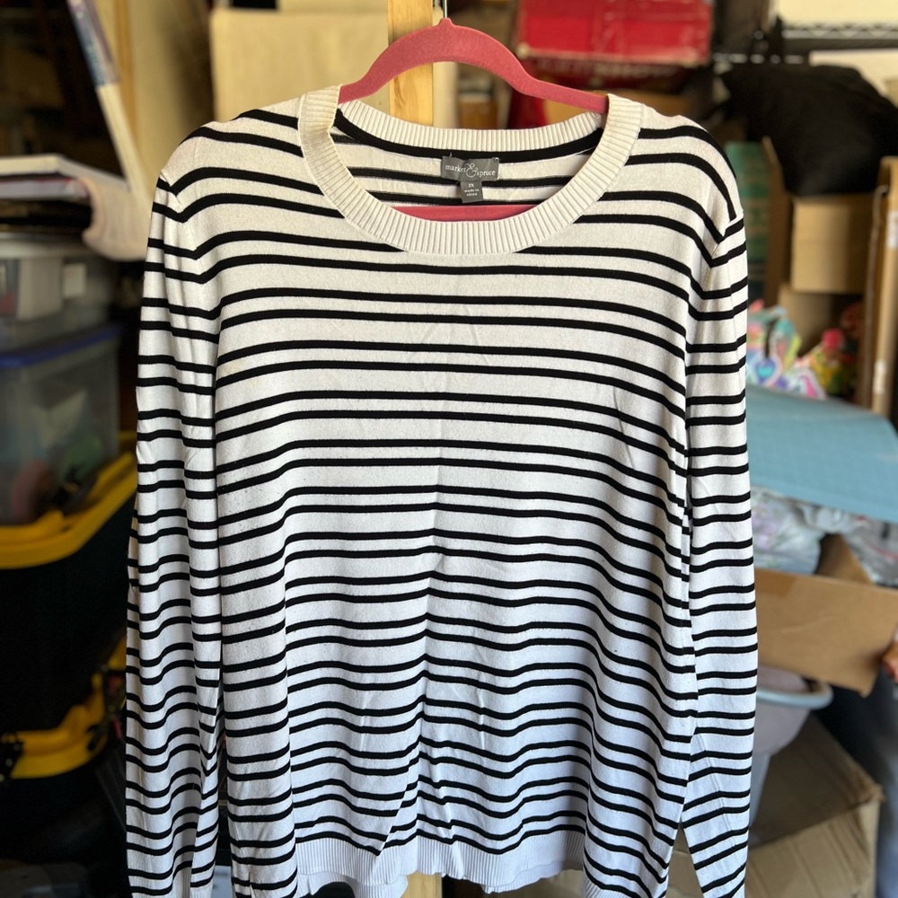 Striped Black and White Sweater